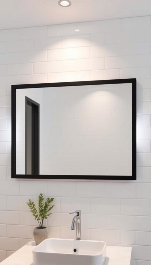 stylish bathroom mirror design